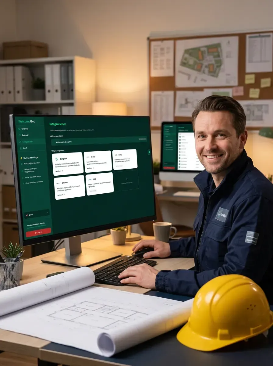 WelcomeBob dørtelefon i brug hos ejendomsadministrator
