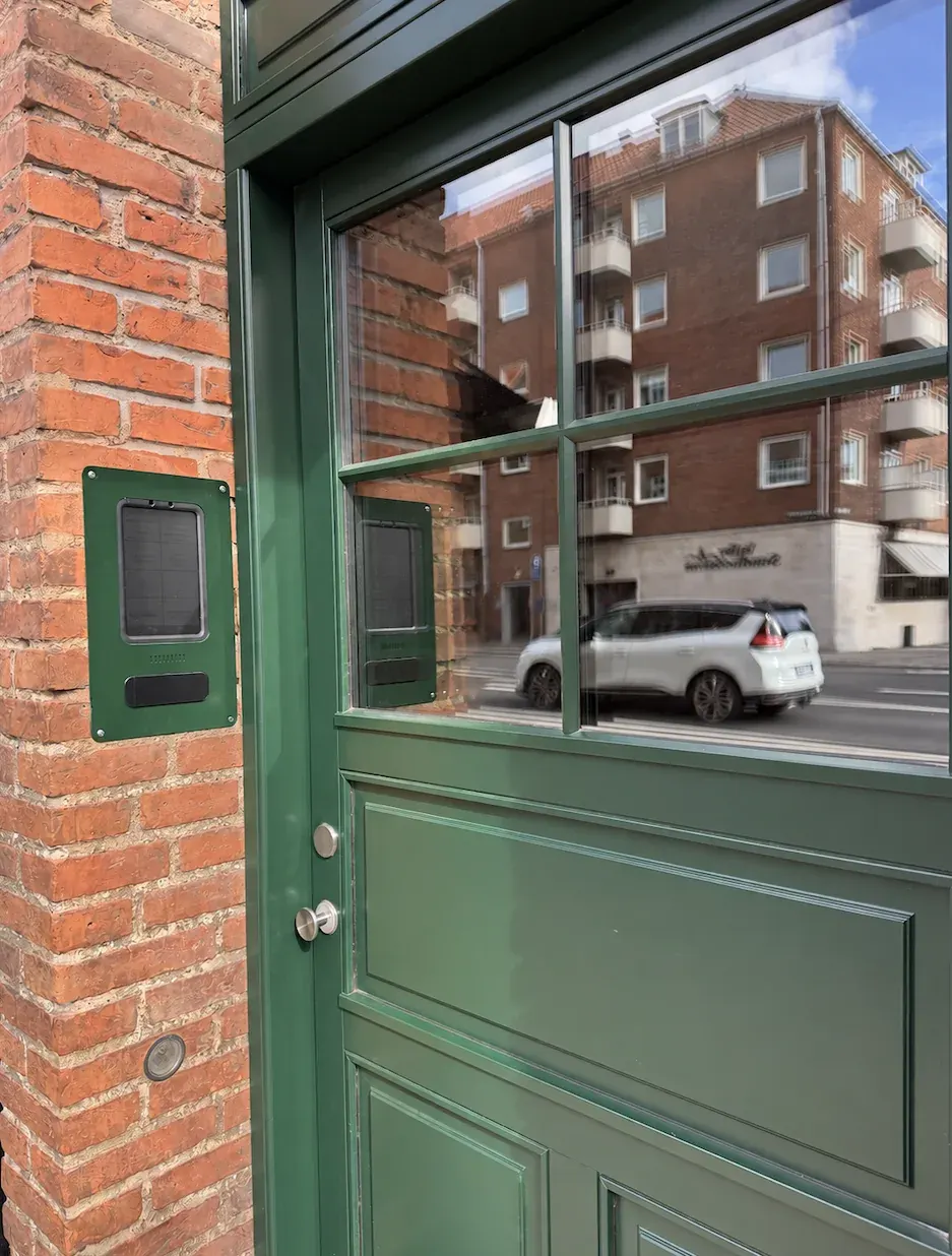 Installed door intercom at E/F Toftegaardende